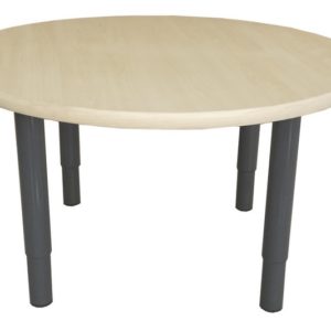 Tikktokk Sage Height Adjustable Table Birch: Round (80 x 80cm)